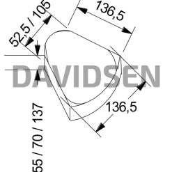 RBR Belægningssten^5 cm grå hjertingsten flexline STOR 14x14/10,5 cm