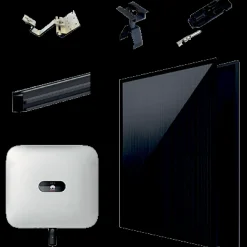 Discount 3,44 kWp Solcellepakke 8 paneler til eternittag m/3kW hybrid inverter