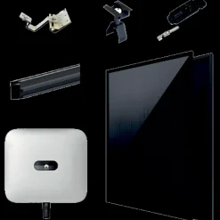 Discount 3,44 kWp Solcellepakke 8 paneler til eternittag m/3kW hybrid inverter