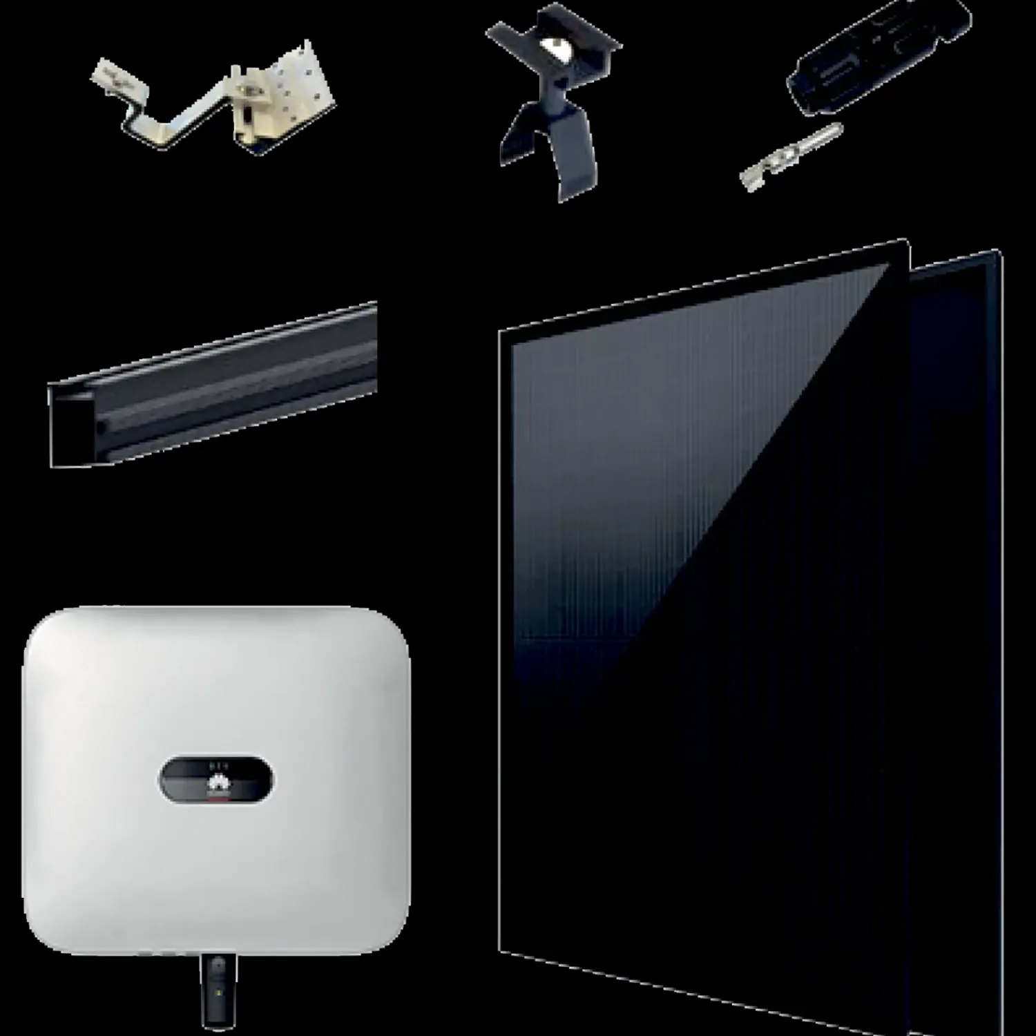 Discount 3,44 kWp Solcellepakke 8 paneler til eternittag m/3kW hybrid inverter