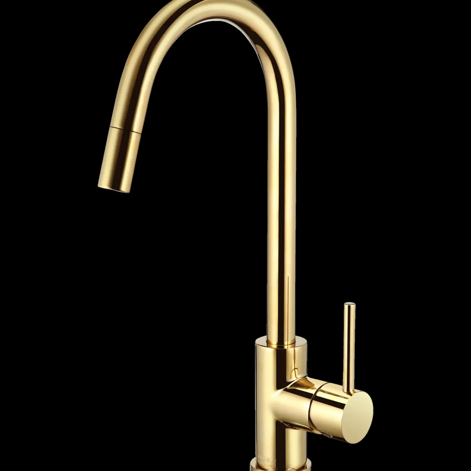 Adora Køkkenarmaturer^Imperia Flex armatur m/udtræk guld