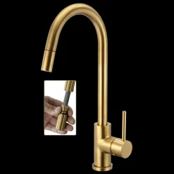 Discount Adora Imperia Flex armatur m/udtræk børstet guld