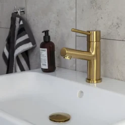 Adora Håndvaskarmaturer^Imperia håndvaskarmatur børstet guld