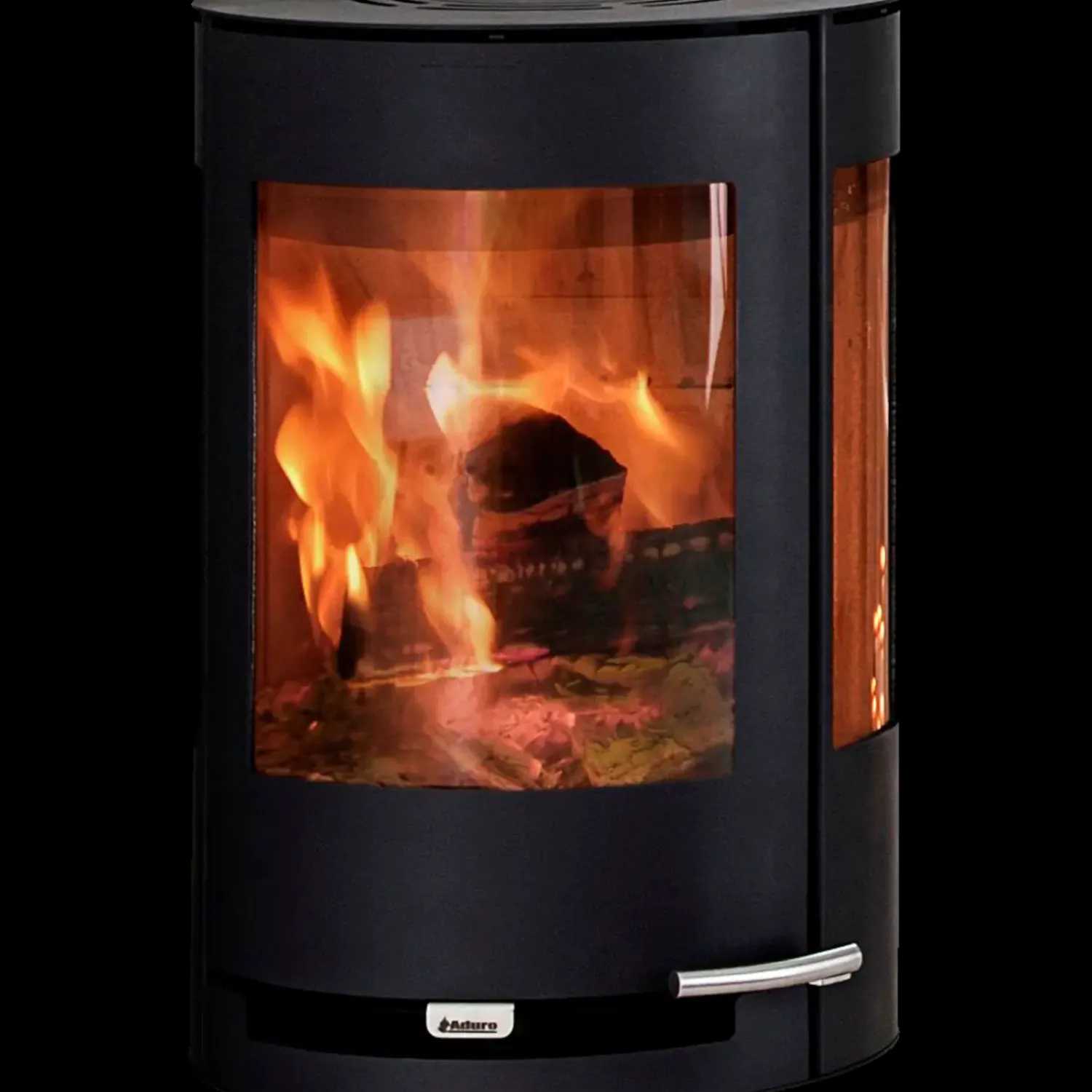 Aduro Brændeovne^9.4 væghængt brændeovn sort