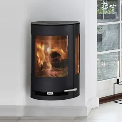 Aduro Brændeovne^9.4 væghængt brændeovn sort
