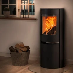 Aduro Brændeovne^H2 hybridovn sort