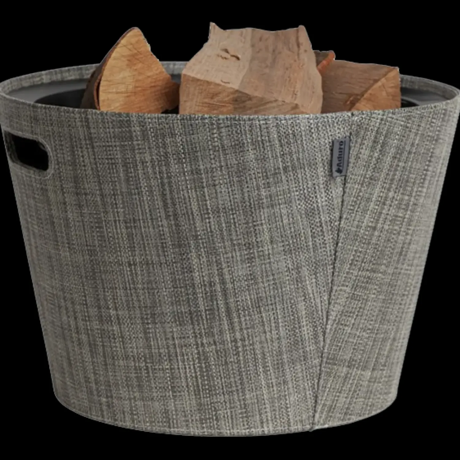 Aduro Brændeovnstilbehør^proline brændekurv PET khaki melange Ø45 cm