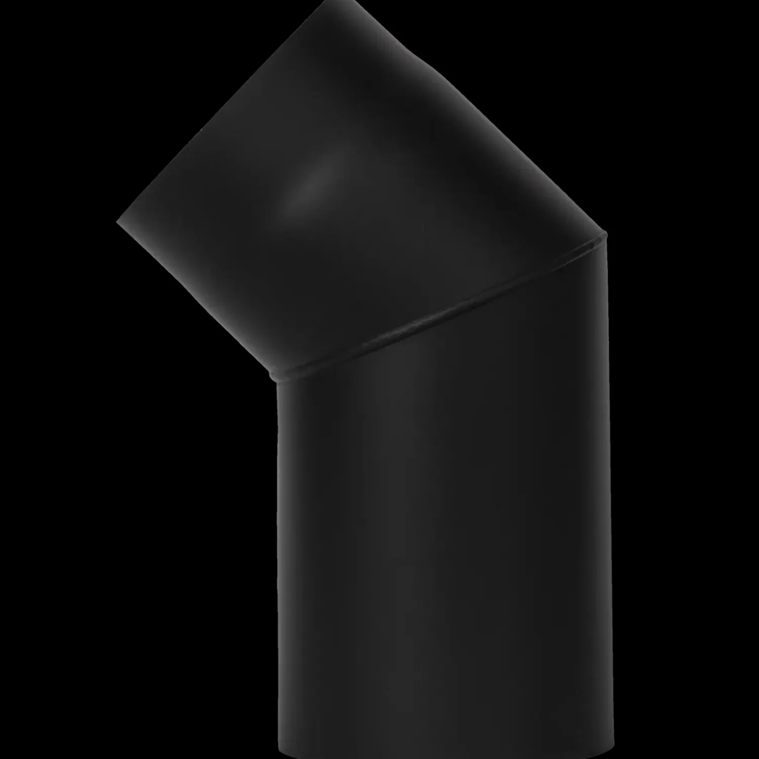 Skorstene Og Tilbehør^Aduro røgrør bøjning 235x165 mm sort 15°
