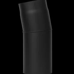Skorstene Og Tilbehør^Aduro røgrør bøjning 235x165 mm sort 15°