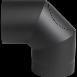 Aduro Brændeovnstilbehør^røgrør halvisoleret bøjning sort Ø150I/Ø175U mm
