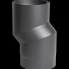 Aduro Brændeovnstilbehør^røgrør halvisoleret bøjning sort Ø150/175U mm