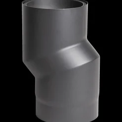 Aduro Brændeovnstilbehør^røgrør halvisoleret bøjning sort Ø150/175U mm