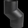 New Aduro røgrør halvisoleret S-bøjning sort Ø150/175U mm