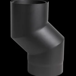 New Aduro røgrør halvisoleret S-bøjning sort Ø150/175U mm