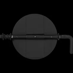 Aduro spjæld til røgrør, sort