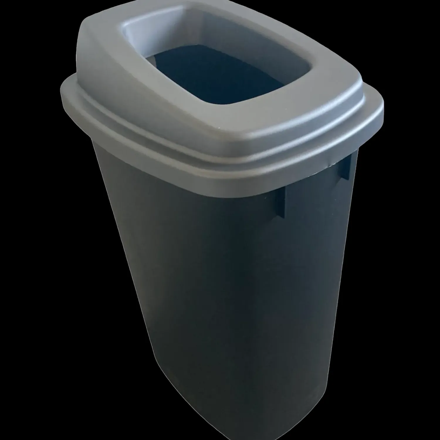 Affaldssortering|Tilbehør Til Kontor Og Værksted^Affaldsspand 90 L grå med låg