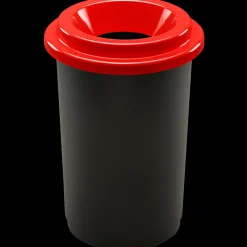 Affaldssortering|Tilbehør Til Kontor Og Værksted^Affaldsspand eco 50 liter, rød låg
