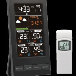 New Agimex vejrstation m/temperatur, fugt og barometer