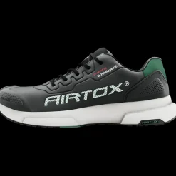 Clearance Airtox FL4 sikkerhedssko sort/militærgrønt str. 45