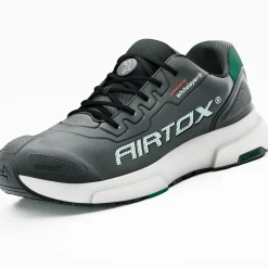 Clearance Airtox FL4 sikkerhedssko sort/militærgrønt str. 45