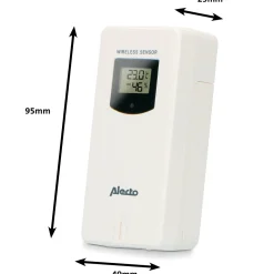 Alecto Vejrstationer Og Termometre^WS-150 vejrstation med trådløs sensor bambus