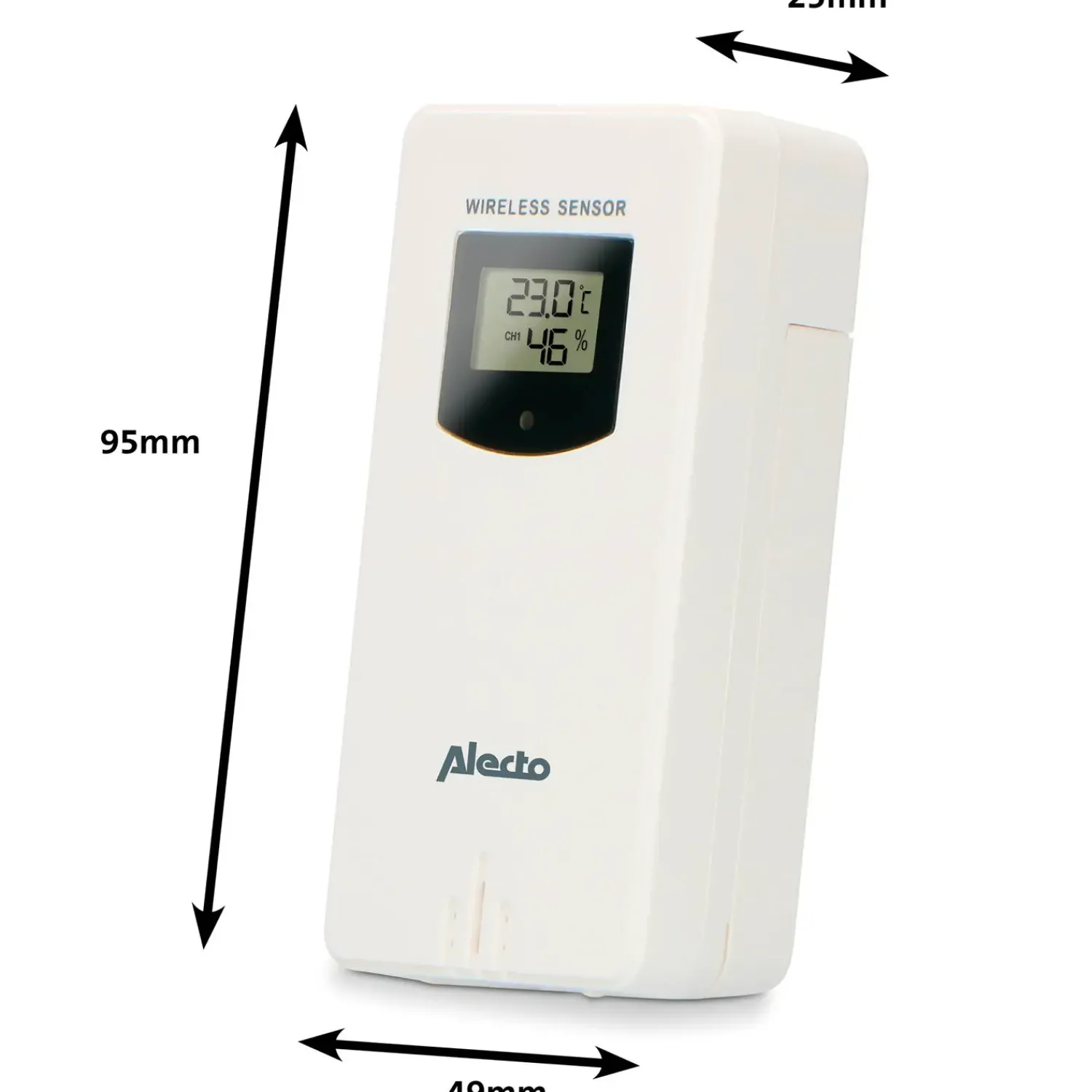 Alecto Vejrstationer Og Termometre^WS-150 vejrstation med trådløs sensor bambus