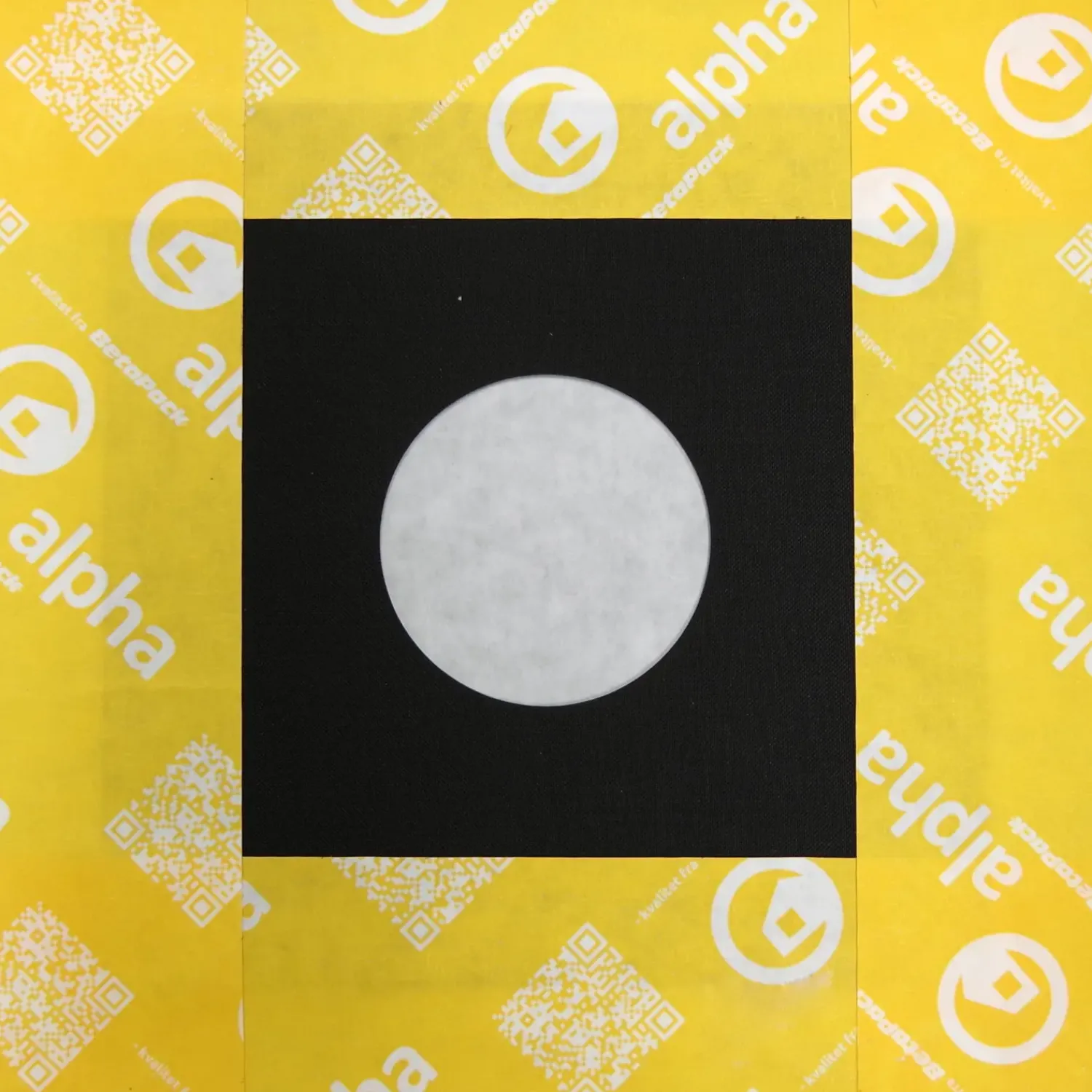 Alpha Dampspærre Og Folie^rørmanchet 150 med tape Ø120-170mm