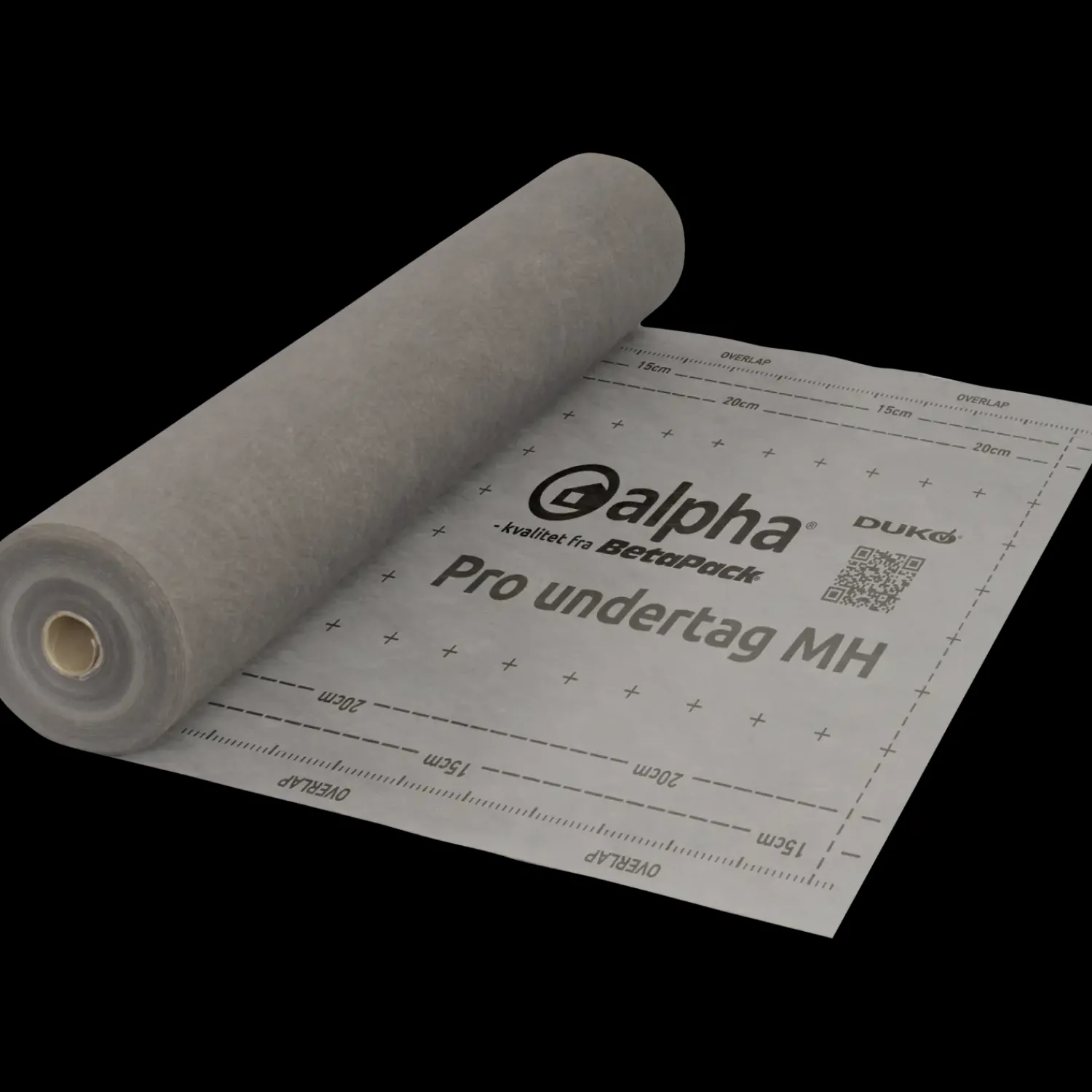 Alpha Undertag Og Tilbehør^undertag MH sort 1,1 x 30 m