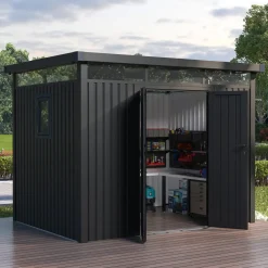 Redskabsskure I Stål^Anne Premium redskabsskur 6,76 m²