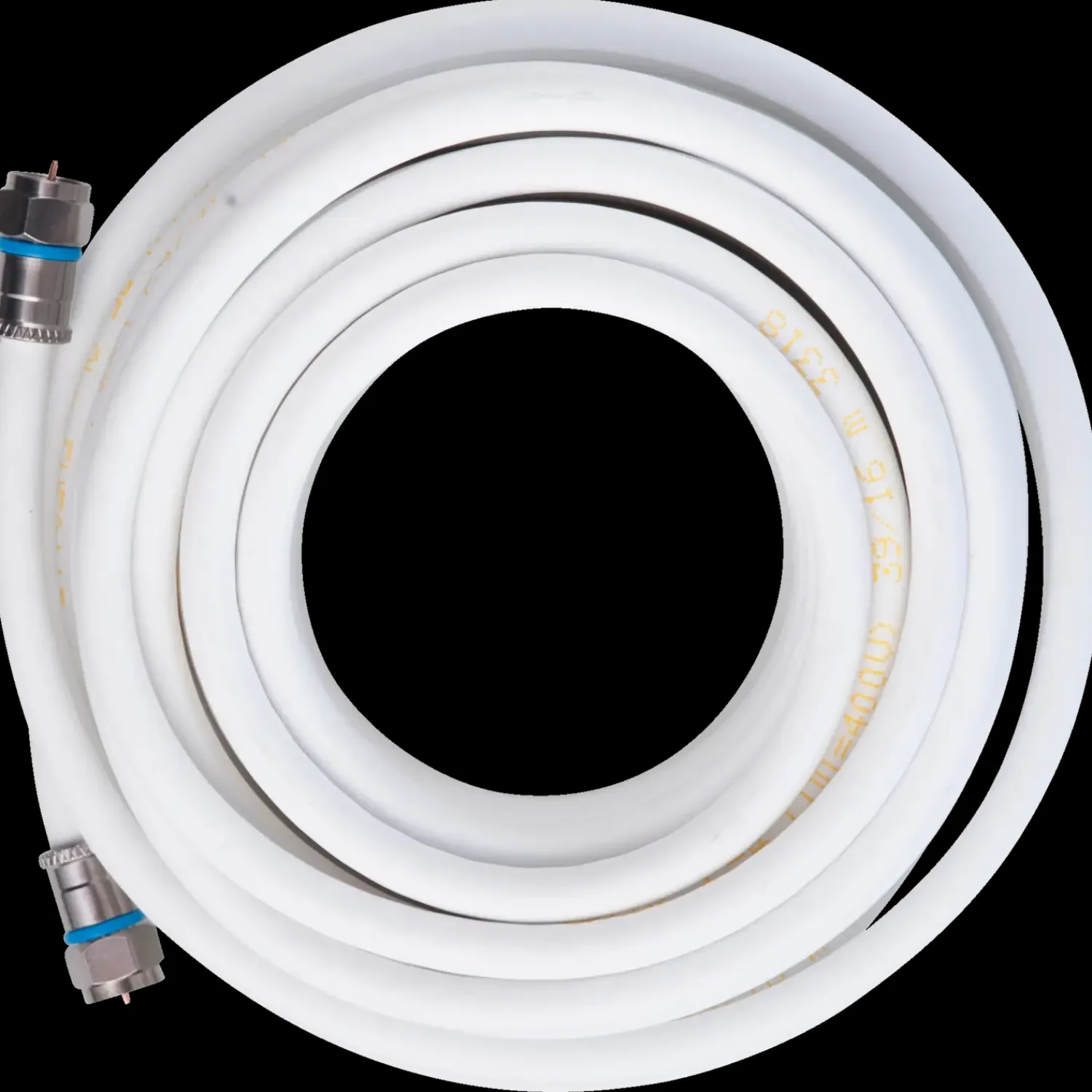 Sale Antenne kabel Ø6,6 10 m med 2xf-connector hvid