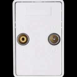 Stikkontakter Og Afbrydere^Antenne slutdåse TV/FM 1,5 modul hvid