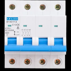 E-Line Fatning, Sikring Og Sensor^Automatsikring 3pol + N 13A