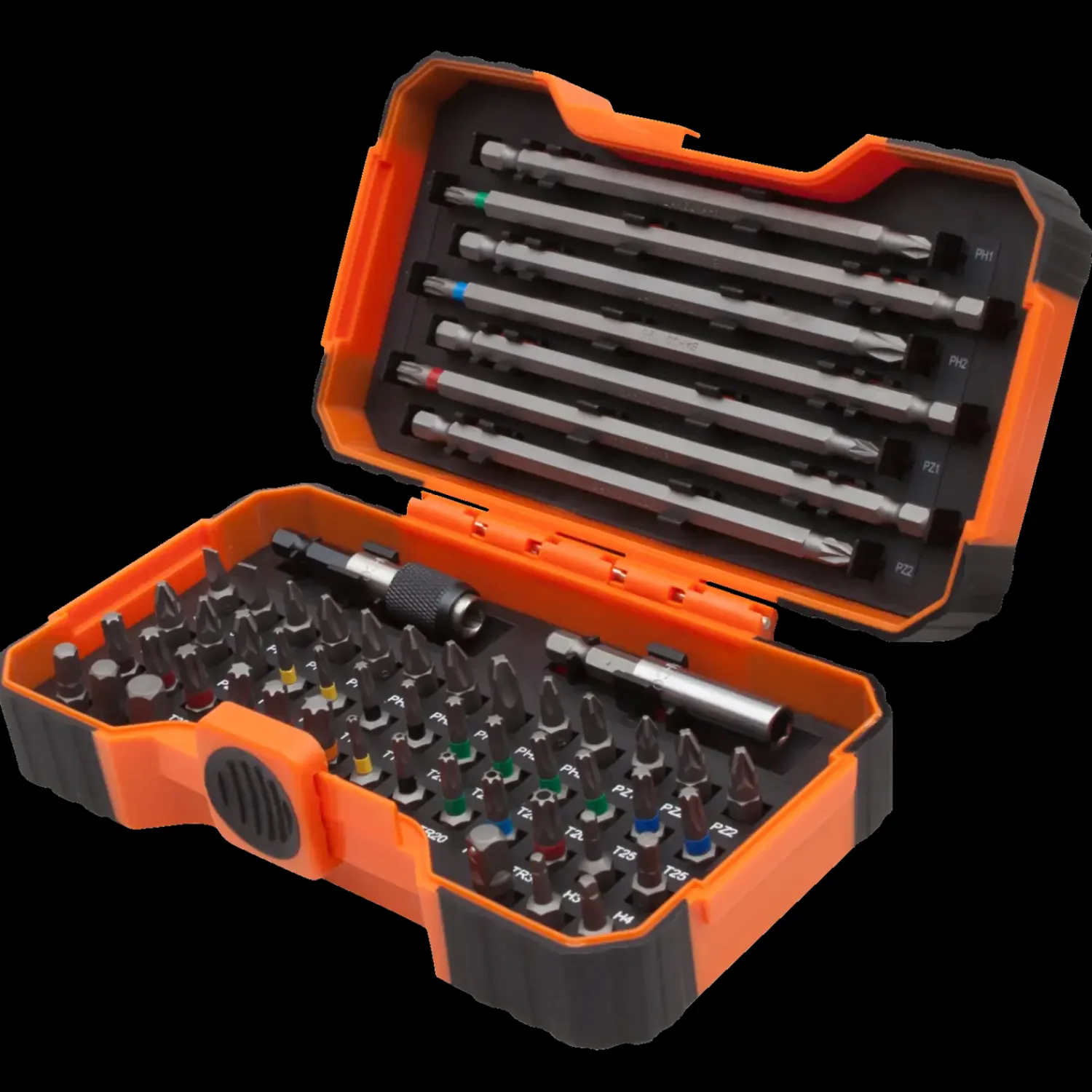 Discount Bahco bitssæt 1/4" med farvering 54 dele