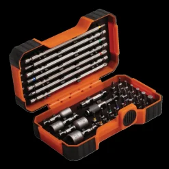 Bahco bitssæt 1/4" med farvering 35 dele