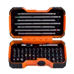 Bahco bitssæt 1/4" med farvering 35 dele