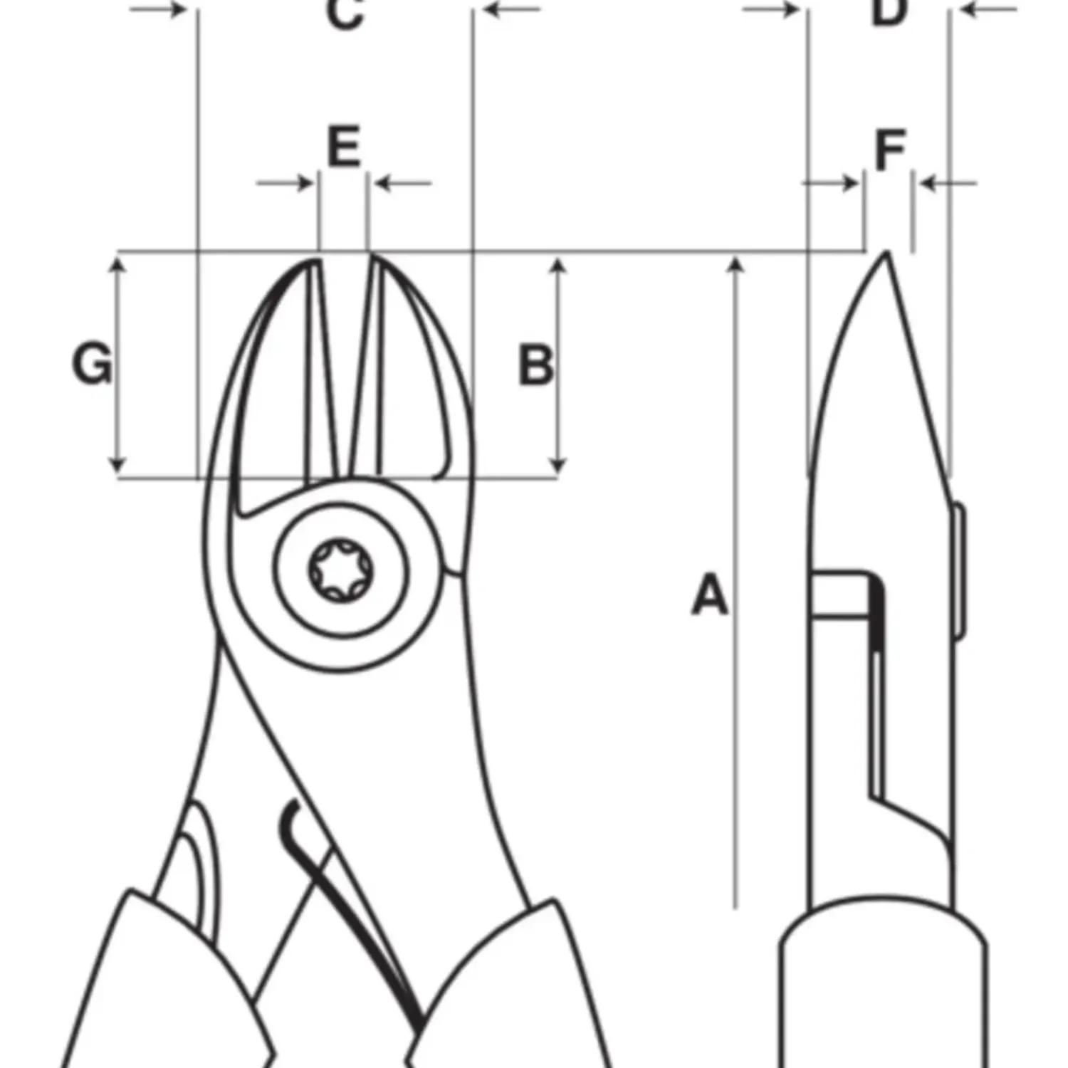 Bahco Tænger^ergo sidebidetang 160 mm