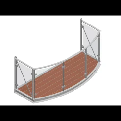 Clearance Scandinavian Steelhouse Balkon Vegas 2600