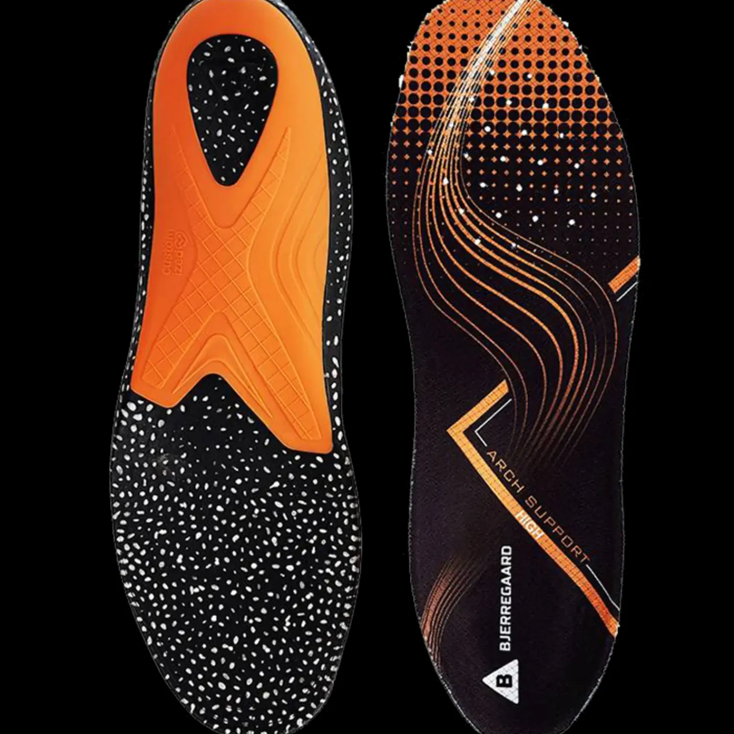 Skotilbehør^Bjerregaard orthopedic high indlægssål orange str. 40-41