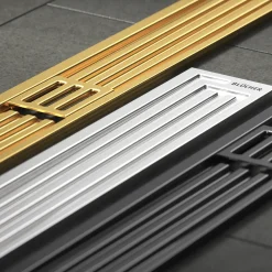 Blücher Afløb Og Rør^Art Deco baderumsrende rustfri 700 mm