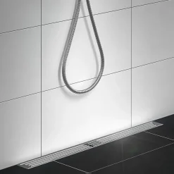 Blücher Afløb Og Rør^Art Deco baderumsrende rustfri 700 mm