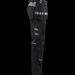 Arbejdsbukser^Blåklæder brandhæmmende håndværkerbuks Sort/grå str. D96