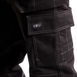 Arbejdsbukser^Blåklæder brandhæmmende håndværkerbuks Sort/grå str. D96