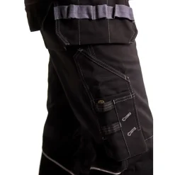 Arbejdsbukser^Blåklæder brandhæmmende håndværkerbuks Sort/grå str. D96