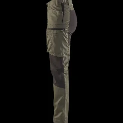 Blåklæder Arbejdsbukser^dame service bukser med stretch army grøn/sort str. C42