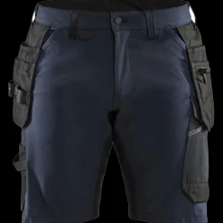 Best Blåklæder håndværker shorts 4-vejs stretch mørk marineblå/sort str. C62