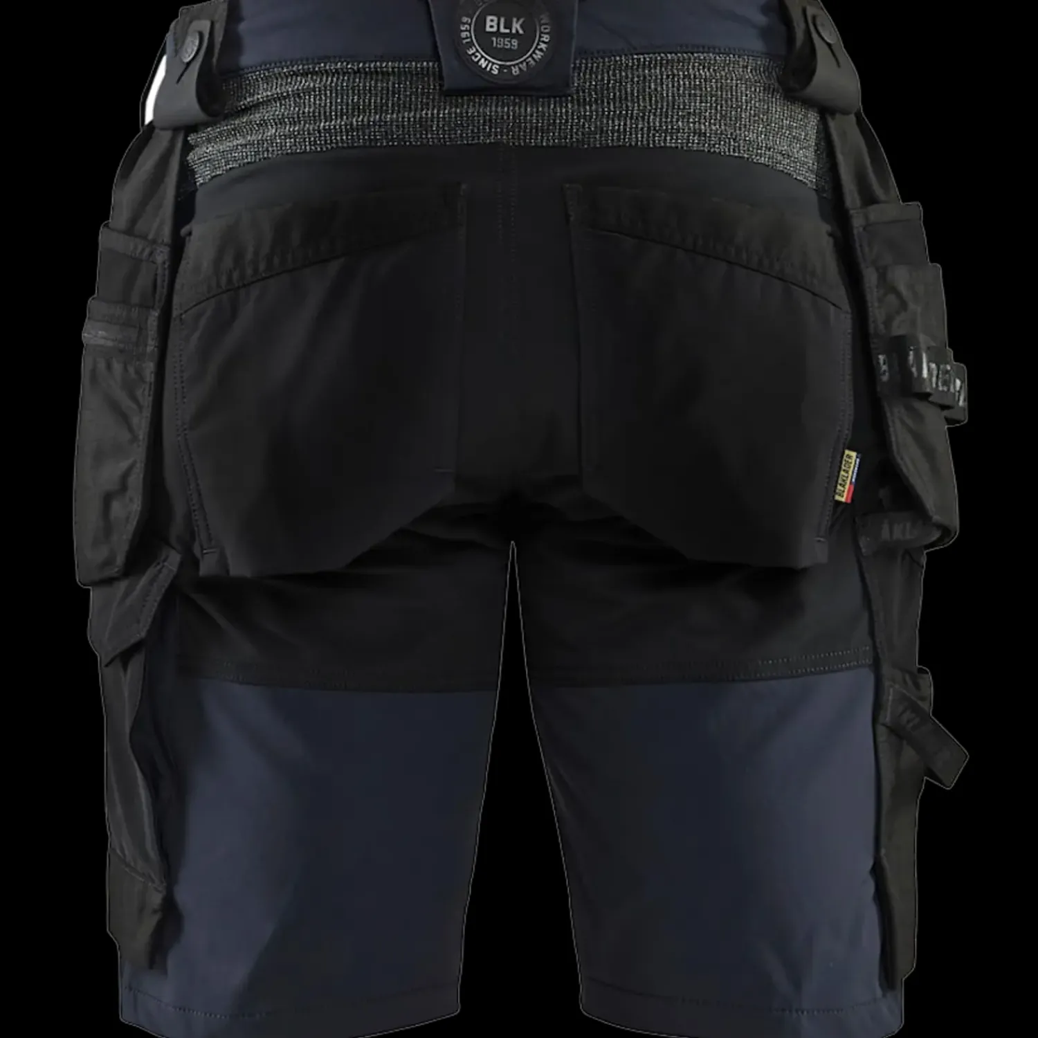 Best Blåklæder håndværker shorts 4-vejs stretch mørk marineblå/sort str. C62