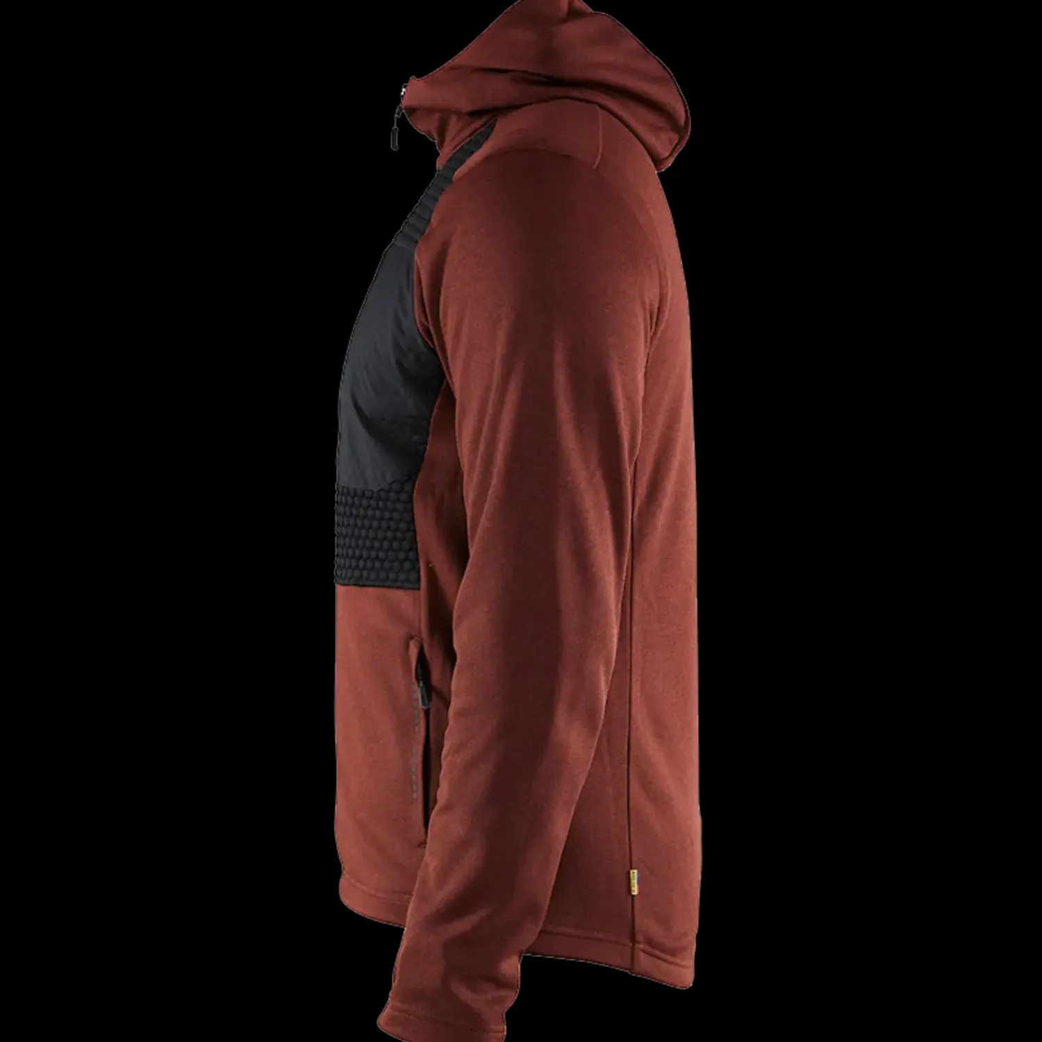 Trøjer Og Sweatshirts^Blåklæder hættetrøje Full Zip brændt rød/sort str. 2XL