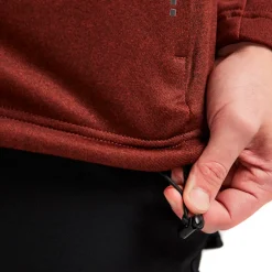 Trøjer Og Sweatshirts^Blåklæder hættetrøje Full Zip brændt rød/sort str. 2XL