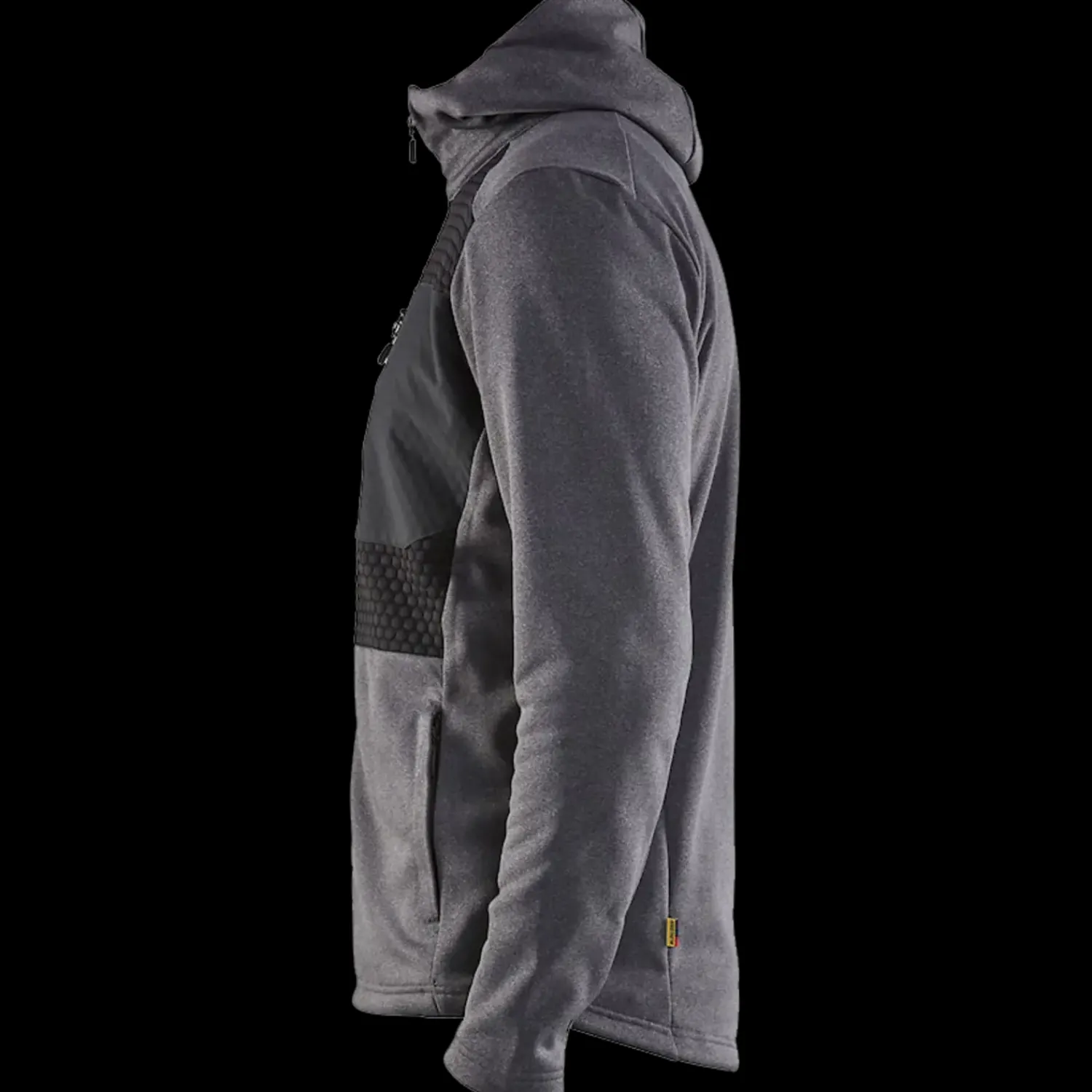 Trøjer Og Sweatshirts^Blåklæder hættetrøje Full Zip sortmeleret str. 2XL