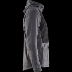 Trøjer Og Sweatshirts^Blåklæder hættetrøje Full Zip sortmeleret str. 2XL